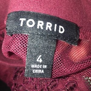 Maroon dress up see through jacket